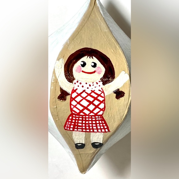 ORIGINAL Hand Painted Land of Misfit Toys 6-Sided Paper Mache Christmas Ornament - Picture 7 of 10